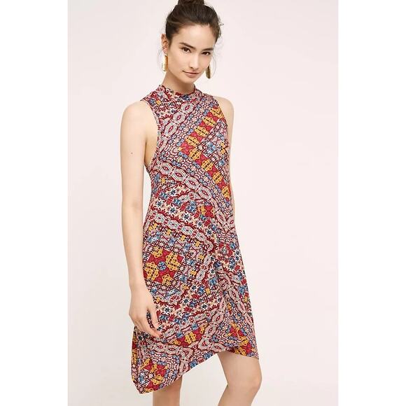 New Anthropologie Maeve Lilt Swing Dress $118 Size Small Navy Blue Marine Rare - Picture 8 of 8